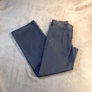 LEE | Women's No-Gap Waistband Trouser Khaki Pants Gray Size 4 Medium